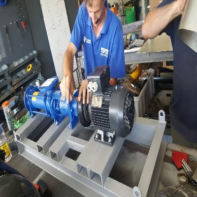 Base Plate Industrial Pump With 701RE Loadsure Element Pump