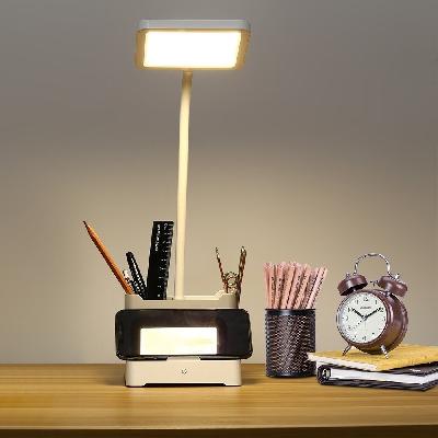 LED Chargeable Desk Lamp With Organizer