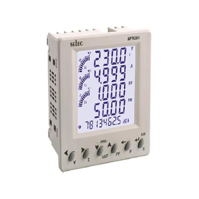 Multifunction Meter, LCD, DIN Rail_MFM384-R-C-48V DC