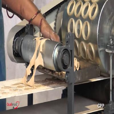 Manually Hand Pressing Pani Puri Making Machine