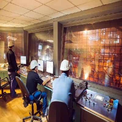 Steel plant control panel