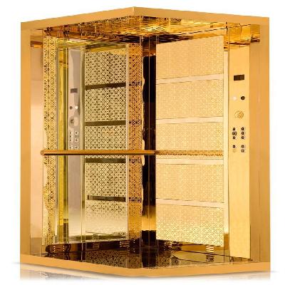 Gold Elevator Cabin