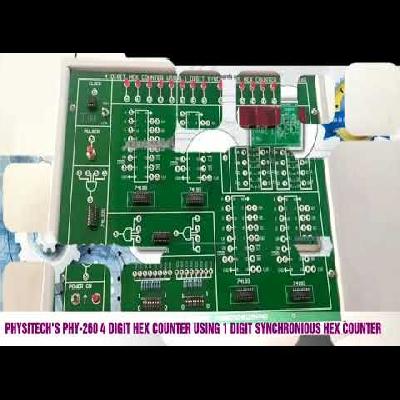 4 Digit Hex Counter Using Synchronous One Digit Hex Counters, Model: 4614