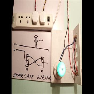 Staircase Wiring Using PLC