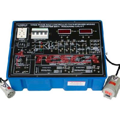 Three Phase Half Controlled Bridge Converter Trainer. Model: HIQ-5012