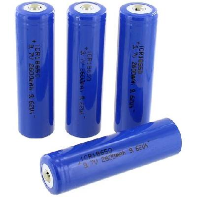 ICR 18650 3.7V 2600mAh Li-ion Battery