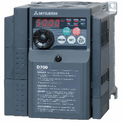 Mitsubishi Make Vfd,  0.4kw, 0.5hp, 200v Single Phase