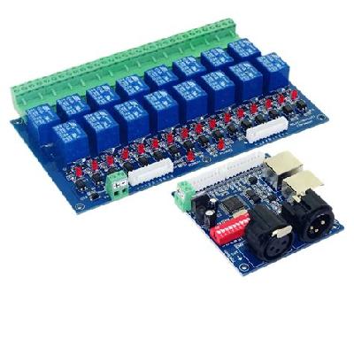 16 Channel DMX Relay  SSR Driver  Decoder