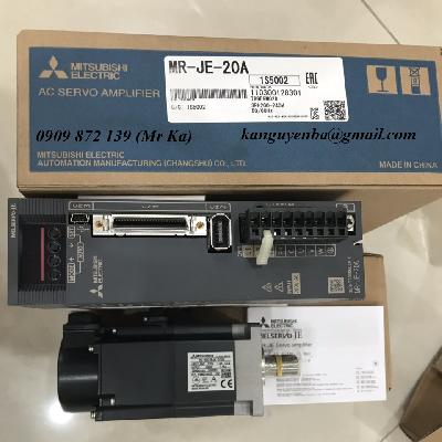Mitsubishi MR-JE-20A Servo Amplifier Set