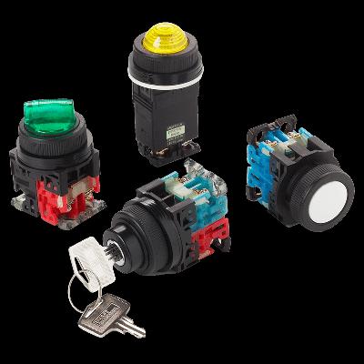Push Buttons, Switches, Pilots Lights