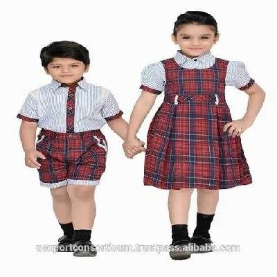 Checked Salwar Kameez School Uniform
