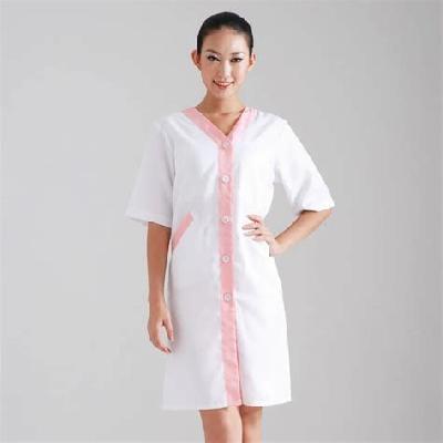 White And Pink Nurse Uniform