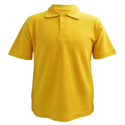 Yellow Half Sleeves School T- Shirt