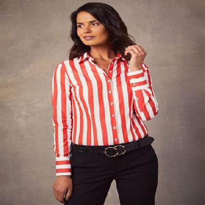 Business Tailoring Women's Stripe Blouse