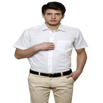 Men Plain Half Sleeves Shirt