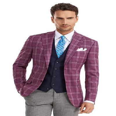 Mens Check Blazer