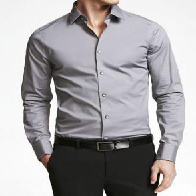 Men Formal Grey Shirt