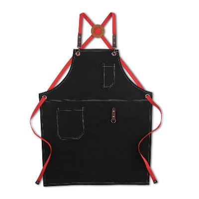 Black Cotton Cooking Apron