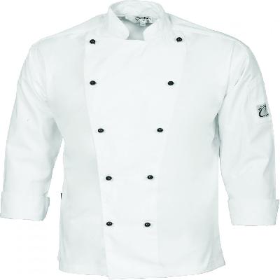 Cotton White And Blue Chef Coat