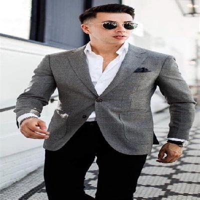 GREY FORMAL MENS BLAZER