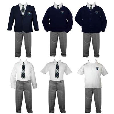 MULTICOLORED SCHOOL UNIFORMS FOR BOYS