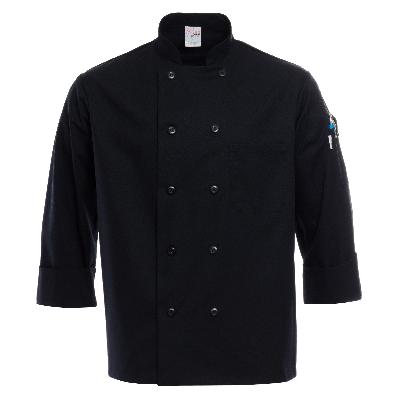 plain black chef coat