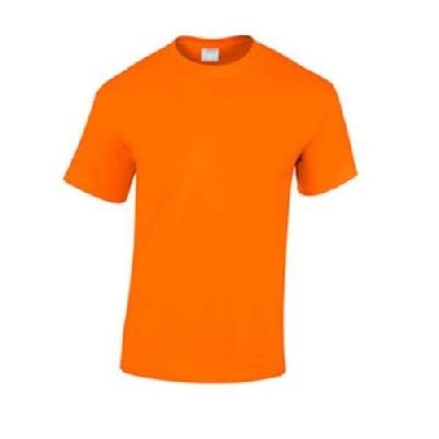 Round neck orange T-shirt