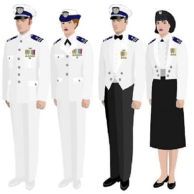 Sky Blue Set Navy Marchent Uniform