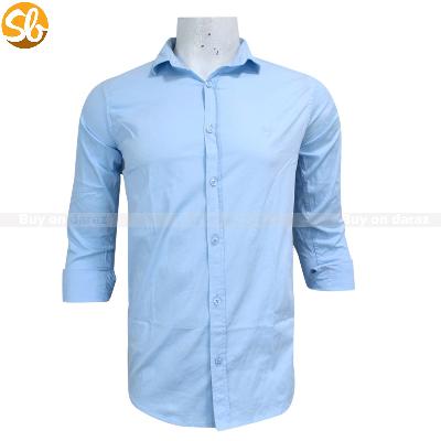 Mens Full Sleeves Plain Cotton Shirts