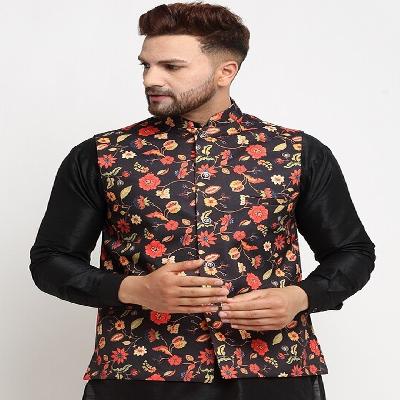 Printed  Nehru Jacket
