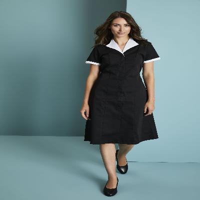 Black Colour Ladies House Keeping Uniform