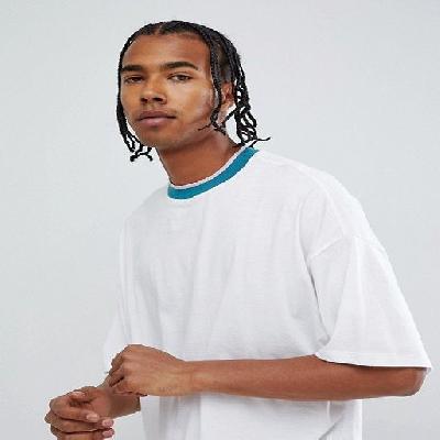 Cotton  P.C T.Shirt with Double tipping in contrast