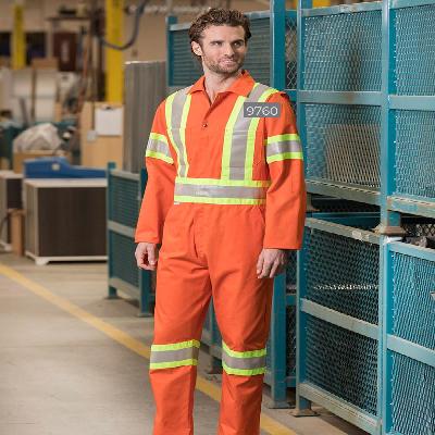 Coverall With Reflective Tape