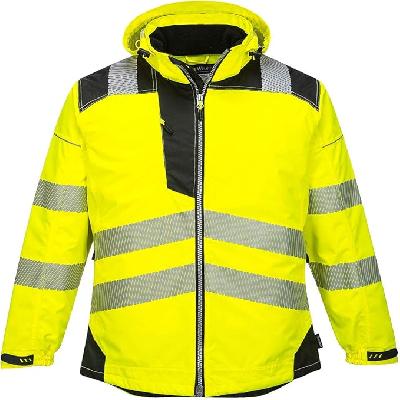 Hi Visibility Jacket Wt Zip And Pockets In Net