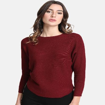 Maroon women Sweater