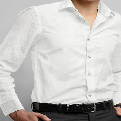 White Polyester Shirt