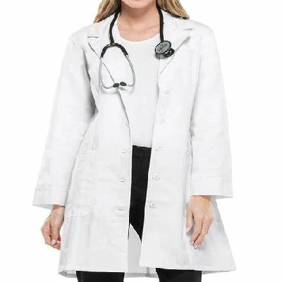 Girls Cotton Polyester Lab Coat