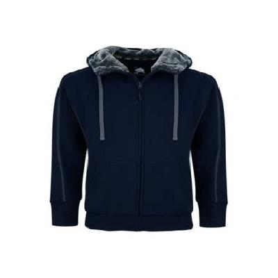 Crane Fur-Lined Hooded Sweatshirt 1285