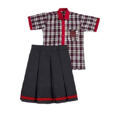 Check Girls School Uniform