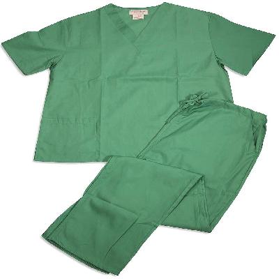 Plain Green Hospital Uniform