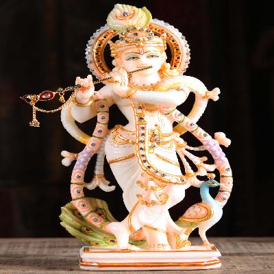 Marble Krishna Statue