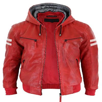 Red Hooded Jackets