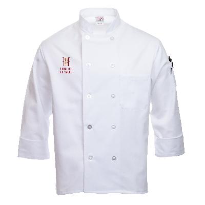 Uniforms Guru White Mafatlal PC Gaberdine Chef Coat (Unisex)
