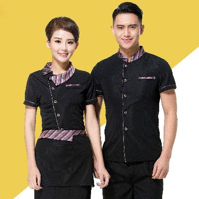 Black and Pink Hotel Uniform