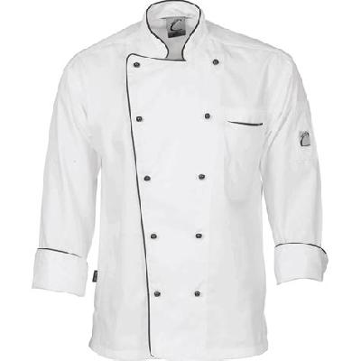 Men White Cotton Chef Coat