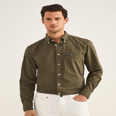 Cotton Plain Shirt