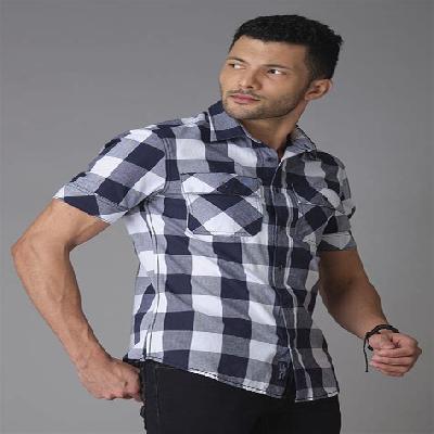 Half Sleeve Check Shirt