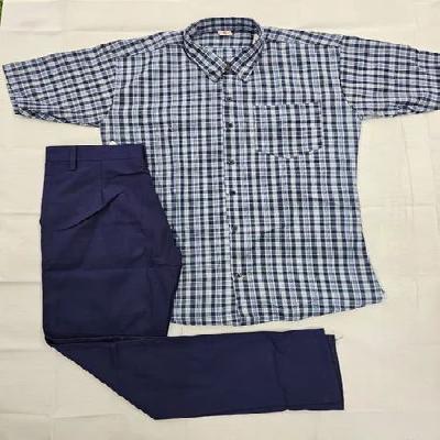 TN GOVT UNIFORM BLUE CHECKED SHIRT