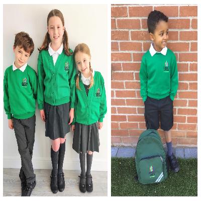 School uniforms for children, Green-Brown-2 checked