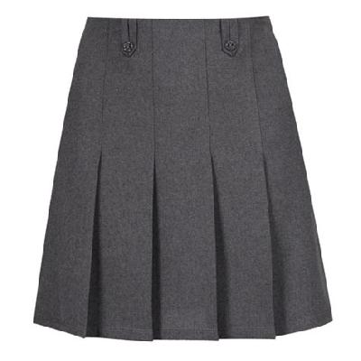 Girls Skirt - Grey with Pocket